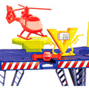 Brinquedo Elevador Pista Radical – Posto Lava Rápido com Carrinho e Helicóptero Samba Toys