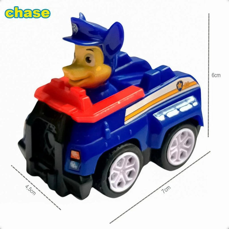 Brinquedo Infantil Patrulha Canina – Kit 6 Carrinhos de Fricção