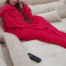 Cobertor Casaco Unissex com Mangas e Capuz para Inverno