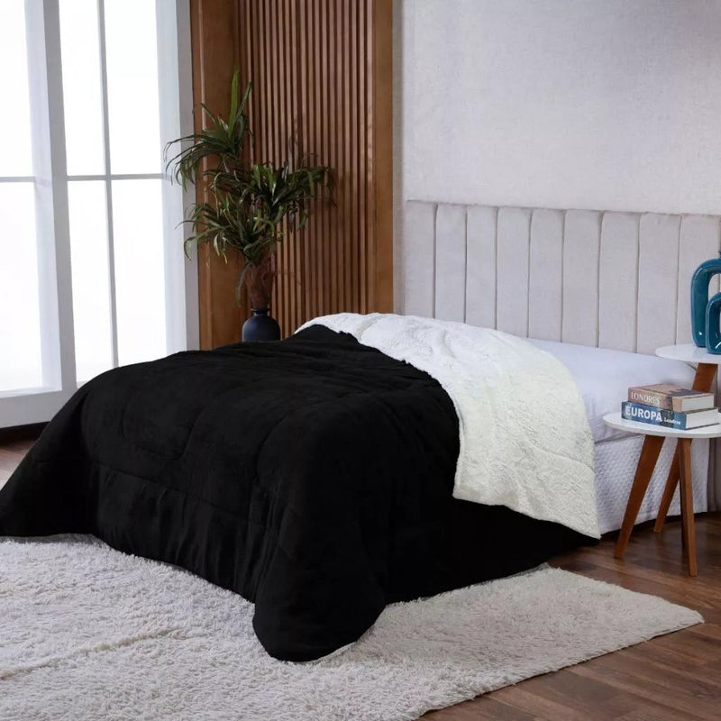 Edredom Queen Aveludado Térmico para Inverno