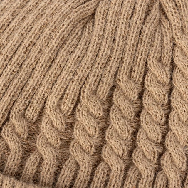Gorro de Tricô Forrado Unissex para Inverno