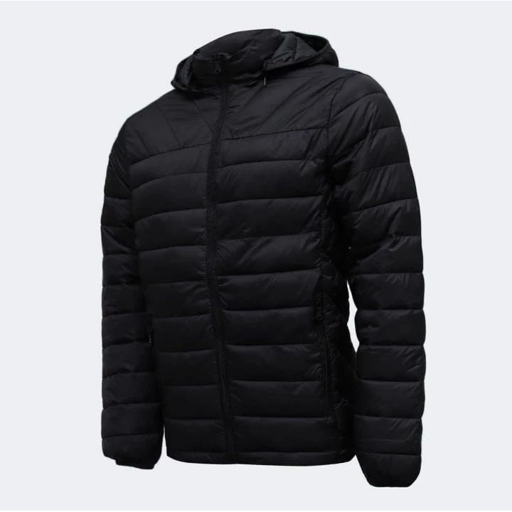 Jaqueta Masculina Puffer Impermeável Capuz Removível