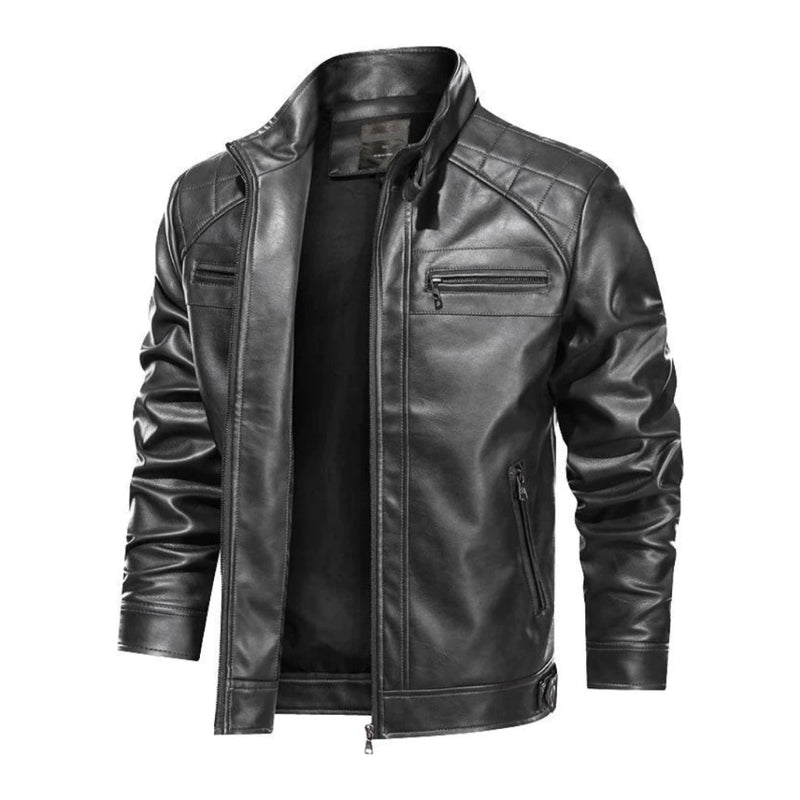 Jaqueta Masculina de Couro Slim